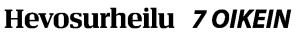 Hevosurheilu Logo